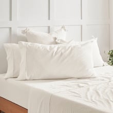 Carmine Washed Cotton Pillowcases (Set of 2)